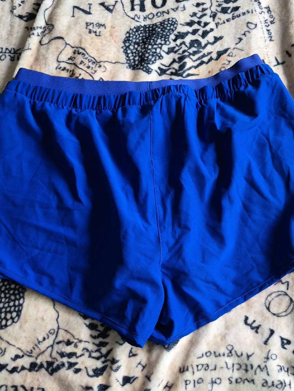 90 Degree By Reflex Size Large Blue Athletic Shorts Stretchy